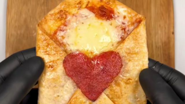 La pizza ideal para San Valentín.