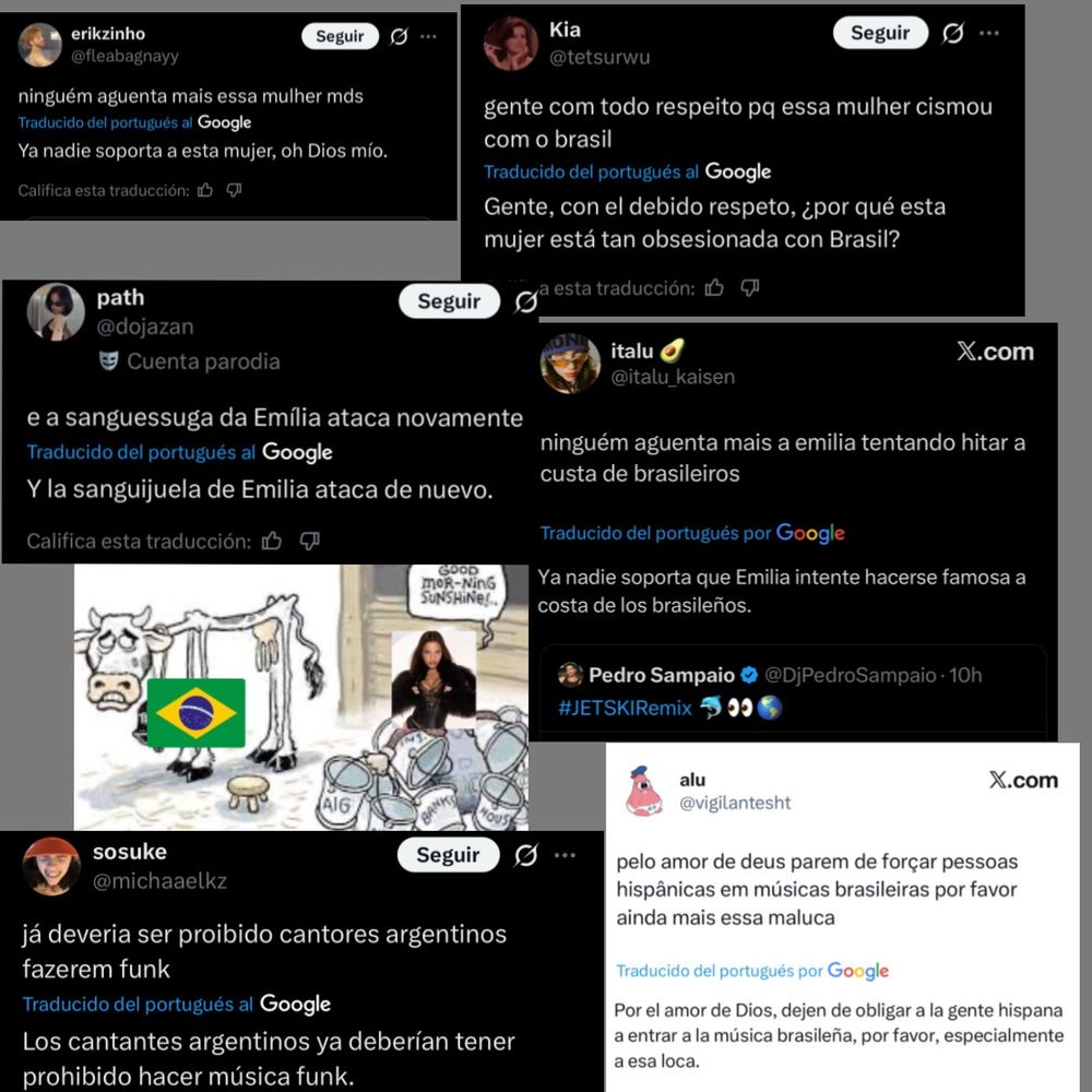 Los comentarios de los brasileros tras la música de la artista.
