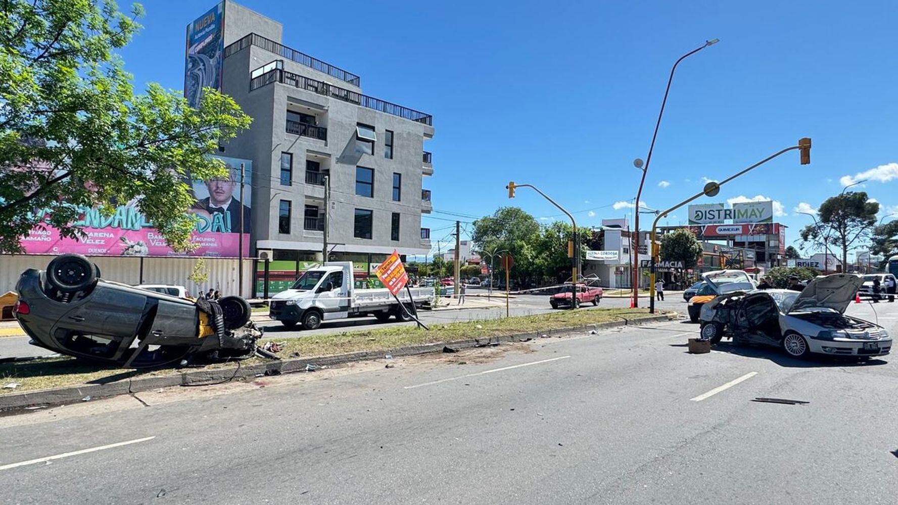 El choque fatal en Avenida San Martín que terminó con la vida de Diego Pérez.