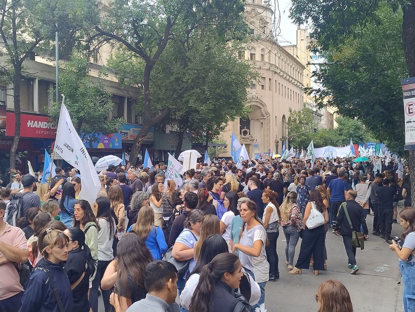 Marcha contra la reforma laboral en Córdoba.