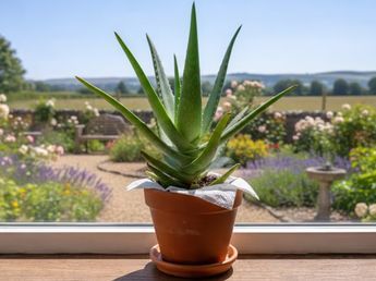Para qué sirve colocar papel higiénico en la planta de aloe vera
