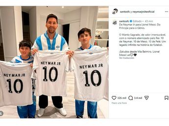 Messi quedó mudo: el inesperado paquete que Neymar mandó a su casa y que revolucionó a su familia