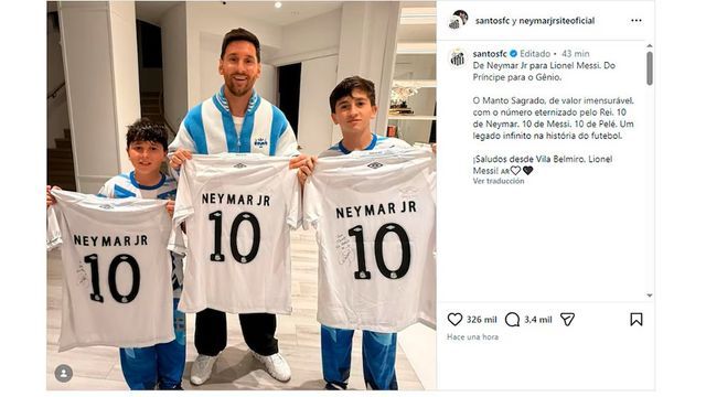 Un regalo sorpresa para los Messi