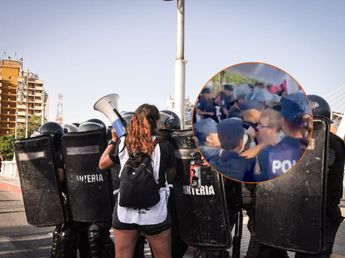 Uepc denunció "provocación" policial en la marcha contra la reforma laboral