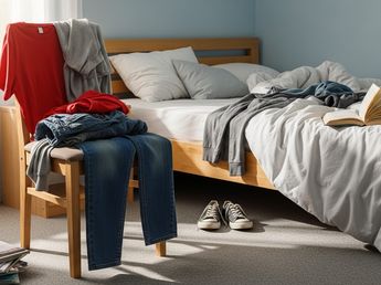 Qué dice la psicología sobre las personas que acumulan ropa en una silla
