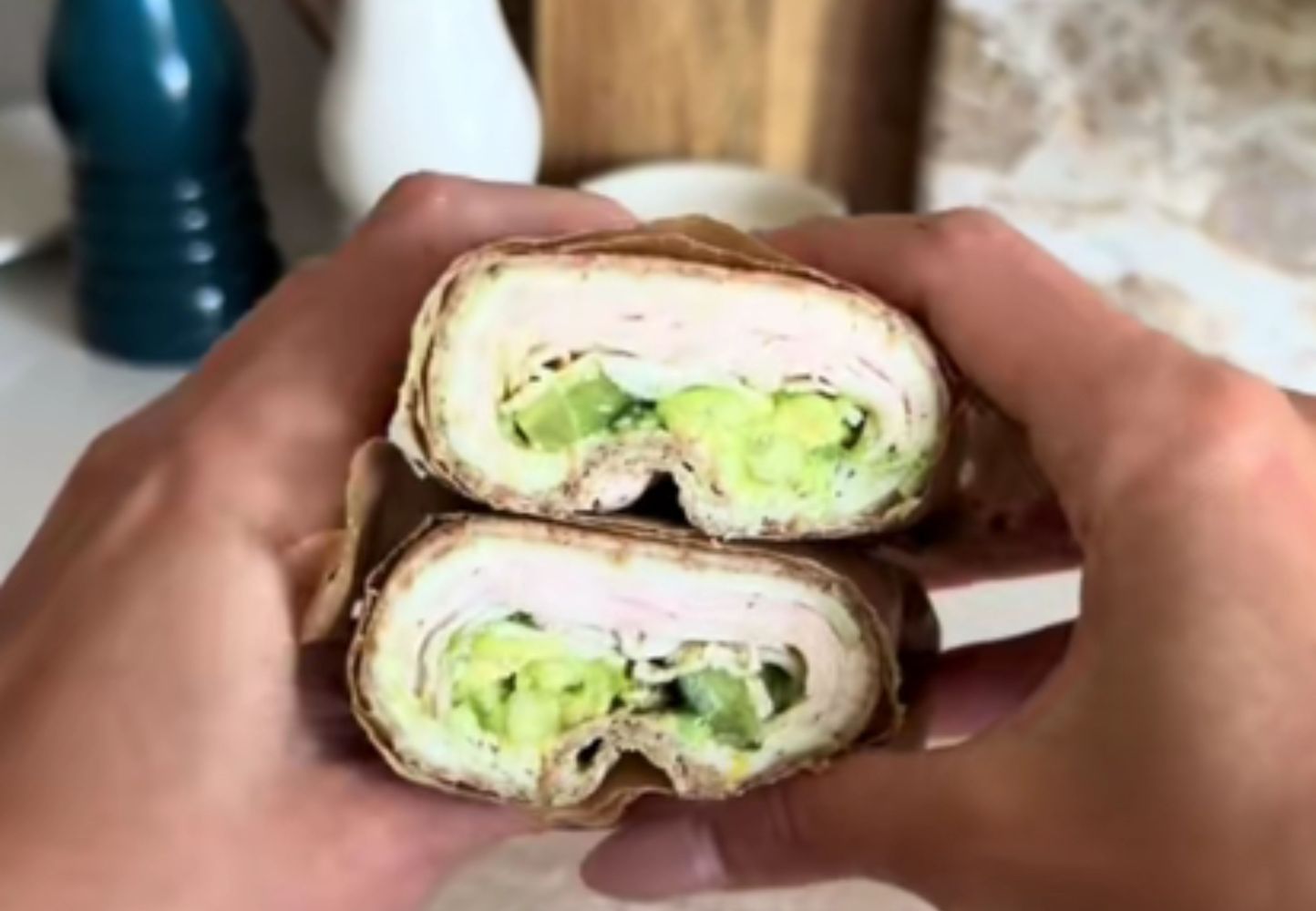 Los wraps se hacen con muy pocos ingredientes.
