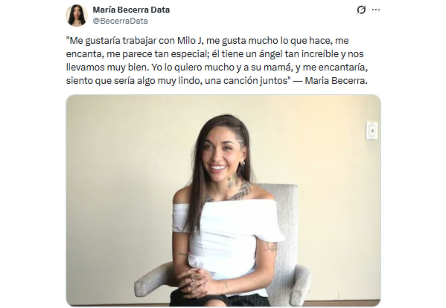 La declaración de María Becerra.