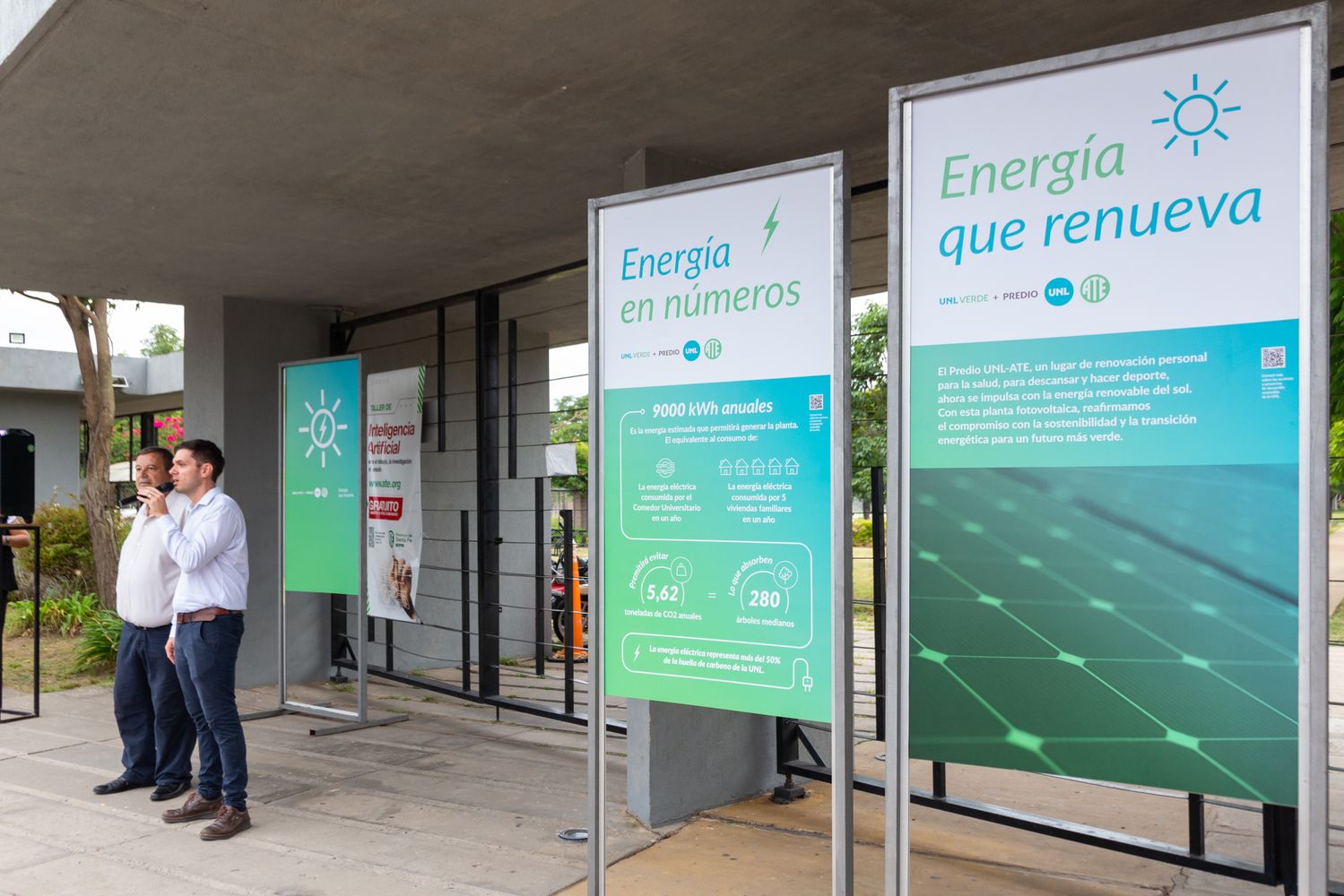 La UNL inauguró una planta solar fotovoltaica en el Predio UNL-ATE.