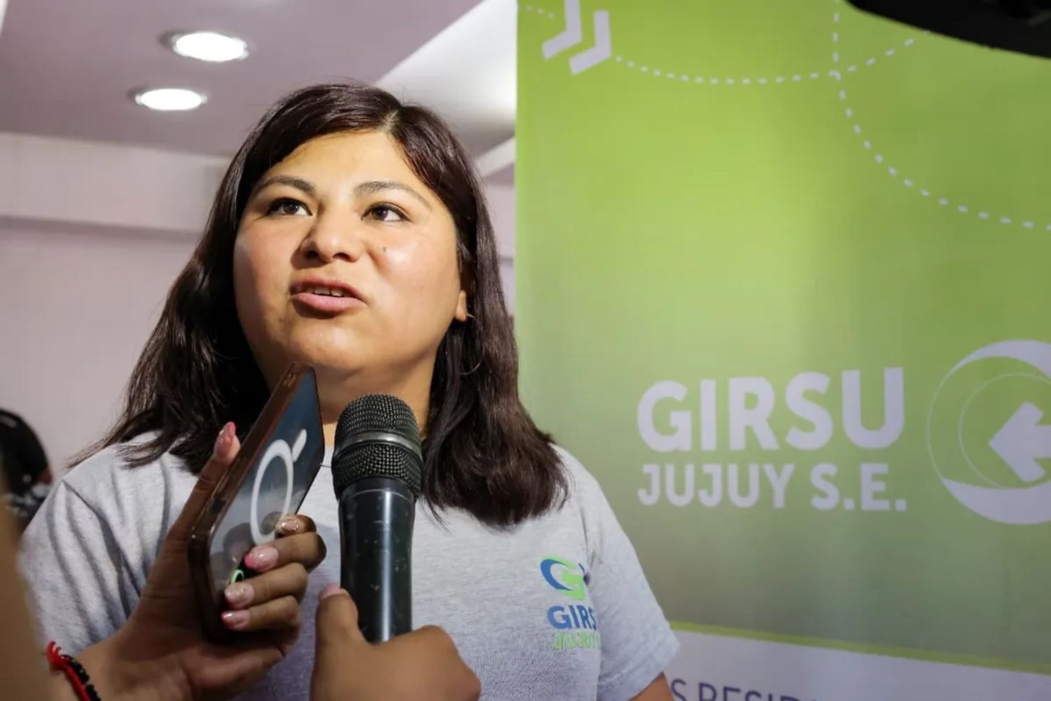 Yesica Robles, coordinadora del Punto de Acopio Volcán, de GIRSU Jujuy S.E.