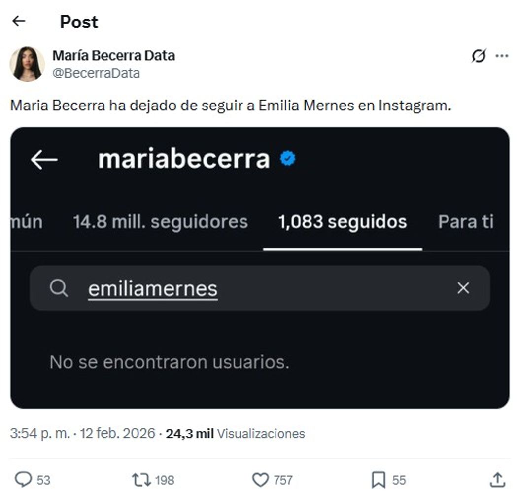 ¡Estalló el escándalo! María Becerra dejó de seguir a Emilia Mernes y explotó la polémica: ¿se pelearon por Tini?