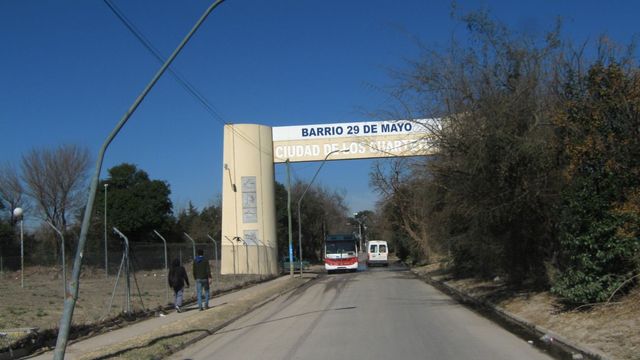 Conmoción en barrio Ciudad de Los Cuartetos.