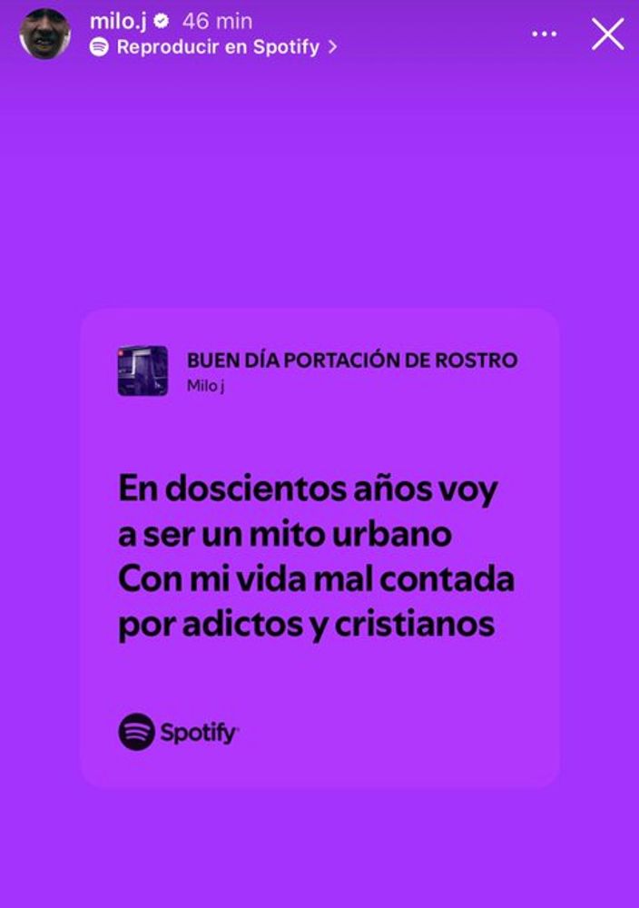 La historia que compartió el cantante.