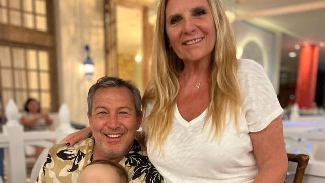 Chino Tapia junto a su esposa, Viviana