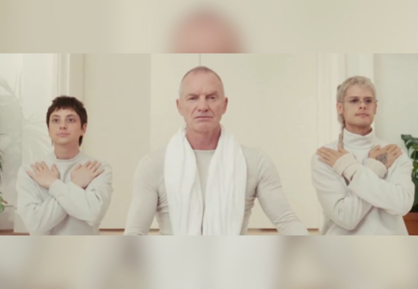 Parte del video que compartieron los artistas.