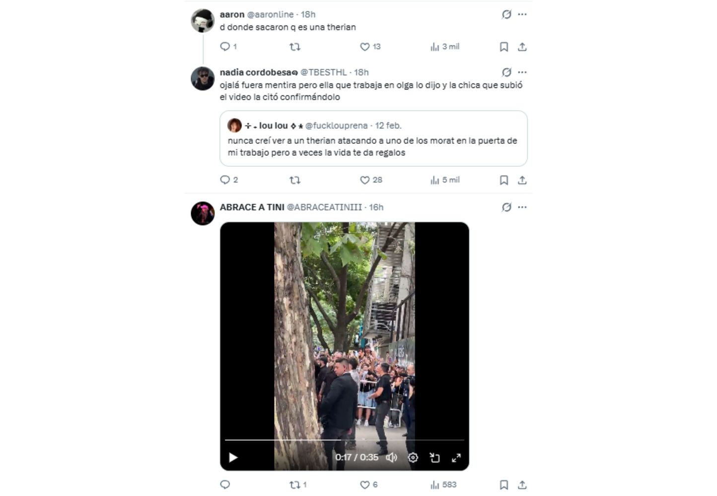 El debate en redes sociales.