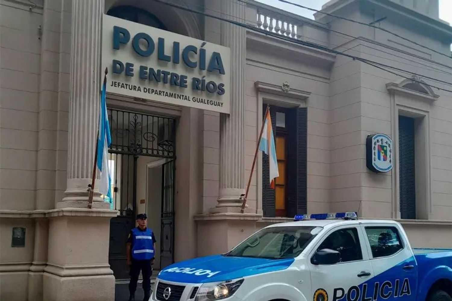 Policía Gualeguay. Crédito Debate Pregón.