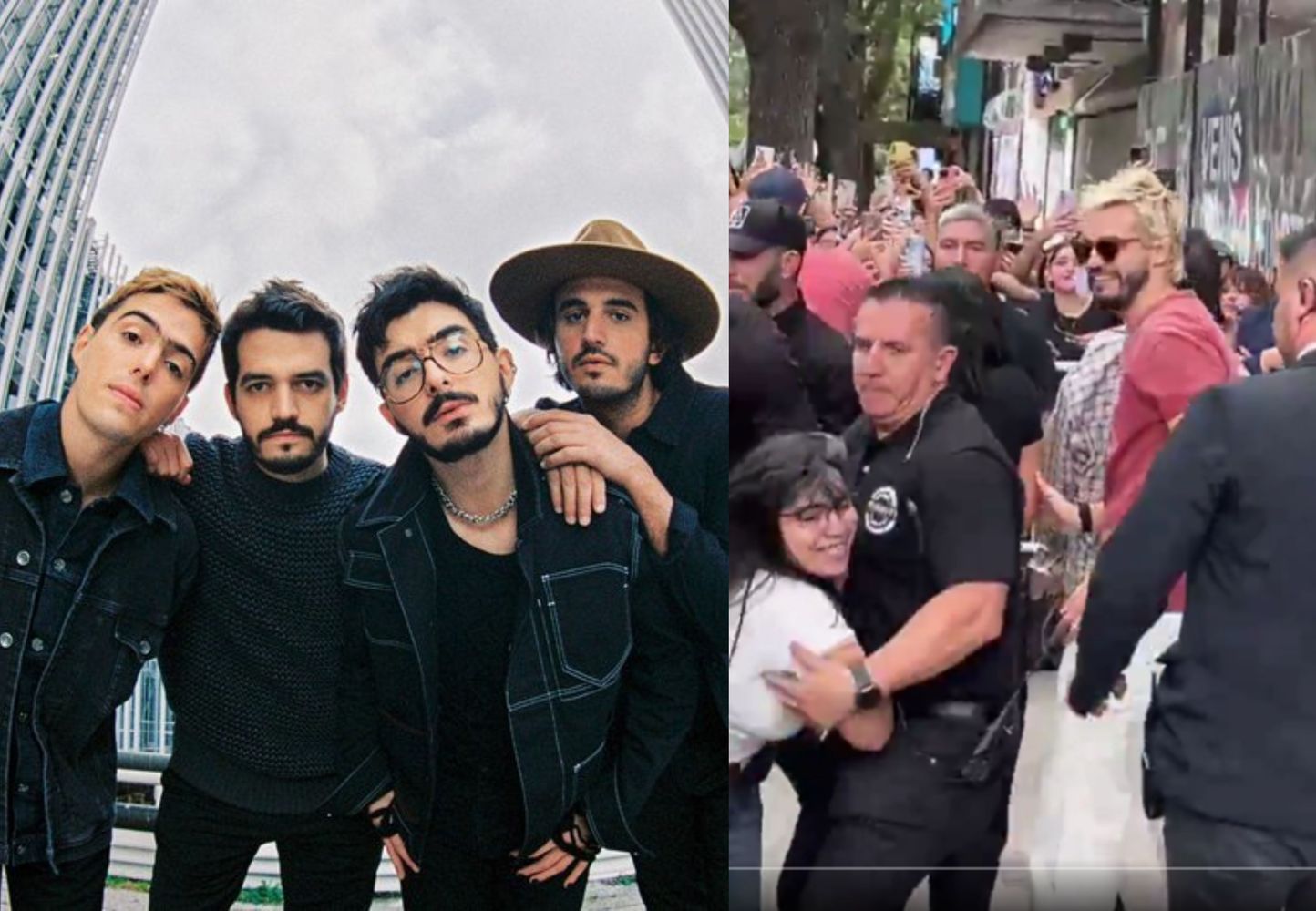 La banda protagonizó un tenso momento en Palermo.