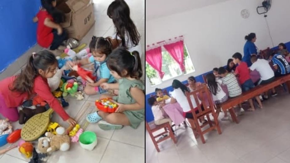 Los talleres concluyeron con actividades recreativas y momentos compartidos por niños y niñas. (Foto Municipalidad de Famaillá)