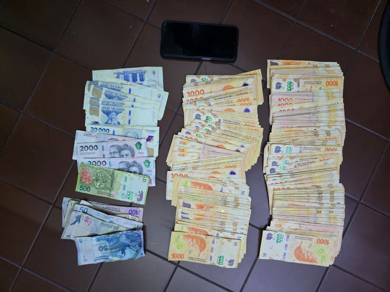 El dinero secuestrado