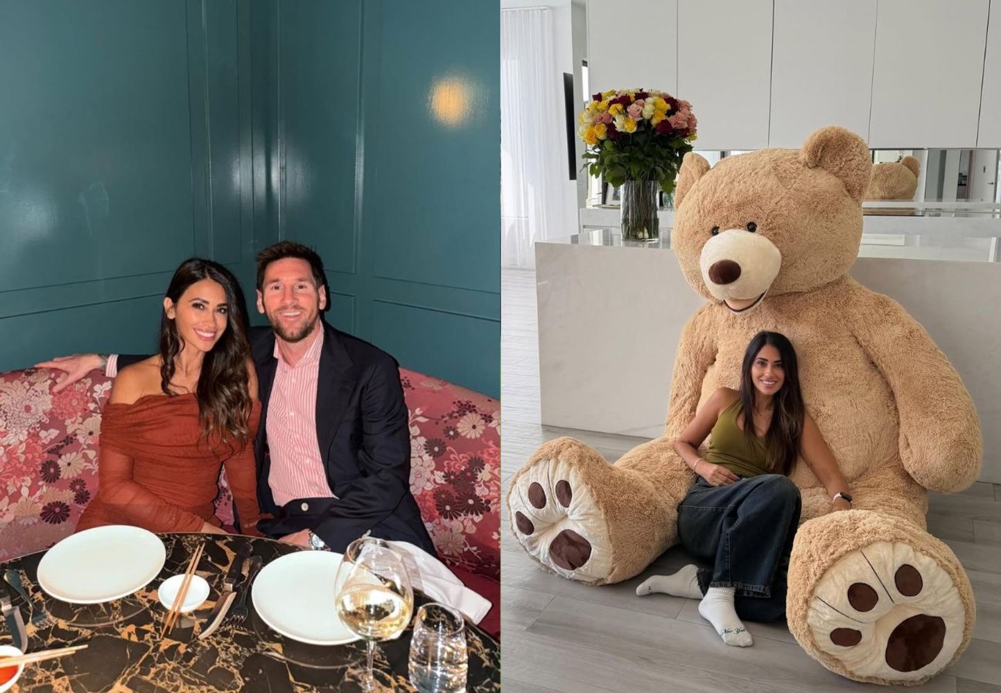 Antonela Rocuzzo y Lionel Messi, festejaron San Valentín