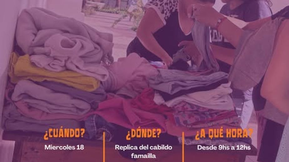 Ropero Comunitario: prendas disponibles para niños y adultos este miércoles.
