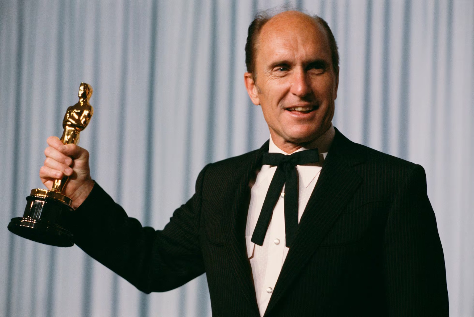 Robert Duvall cuando ganó el Oscar al Mejor Actor por "Gracias y Favores".