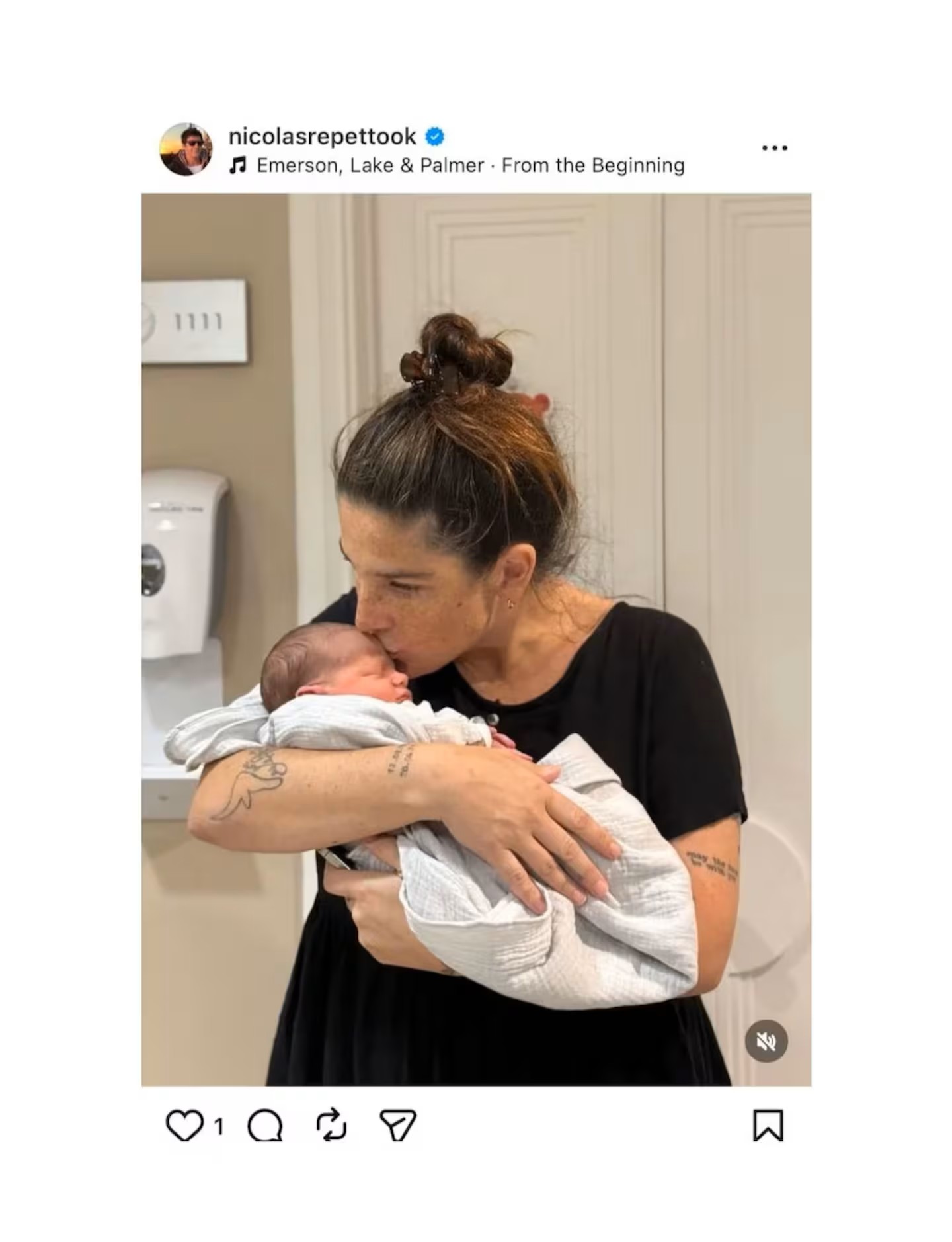 La foto que publicó Nico Repetto y borró
