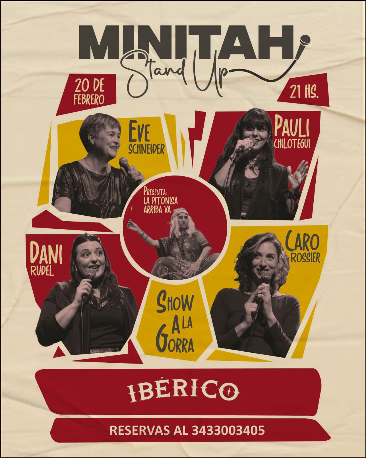 Stand Up Minitah se presentará este viernes en Bar Ibérico.