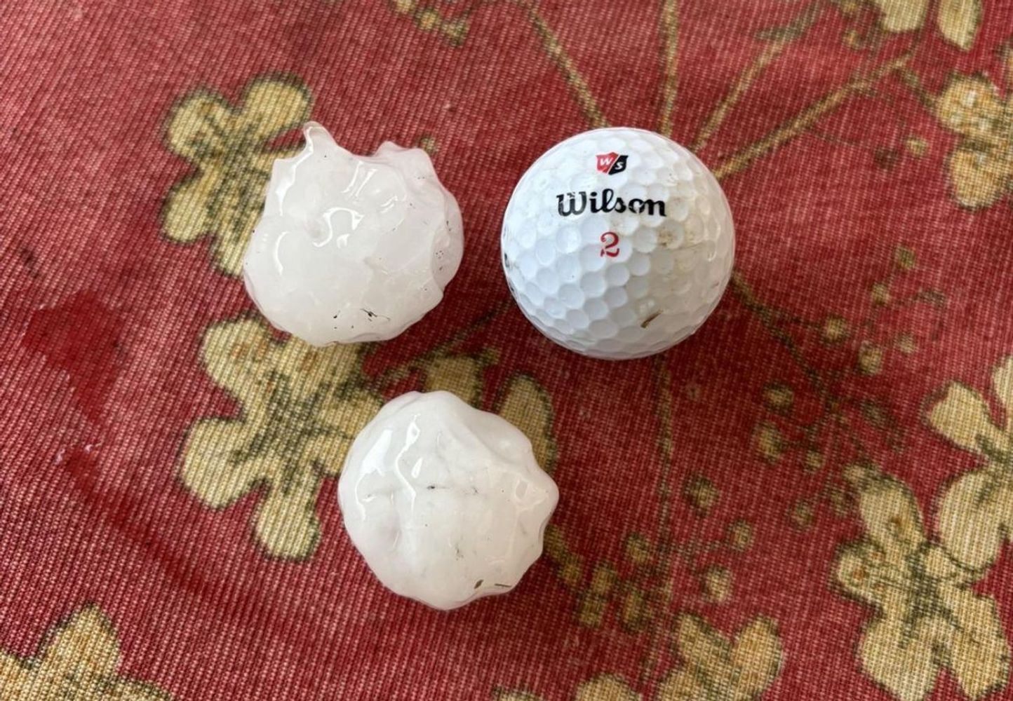 Cayó granizo "en seco" en el interior de Córdoba.