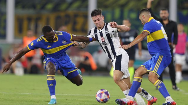 El partido entre Talleres y Boca.