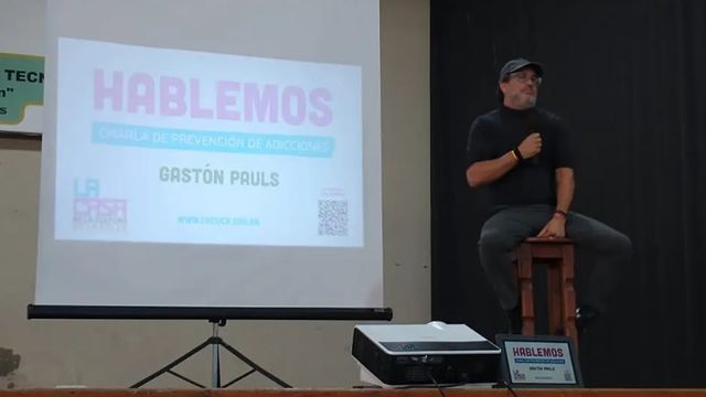 Gastón Pauls, durante su primera visita a tres Arroyos