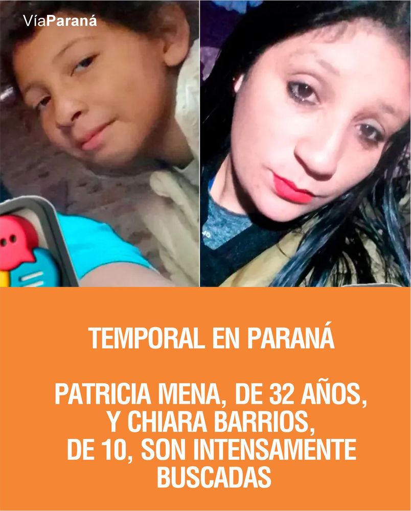 Temporal en Paraná. Intensifican la búsqueda de dos personas.