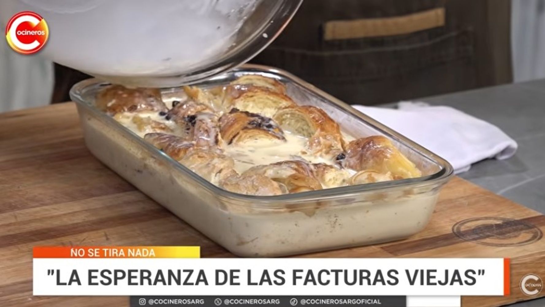 Ni budín de pan ni flan: la receta de Gladys Olazar, de Cocineros Argentinos para transformar las facturas que te sobraron en un postre increíble