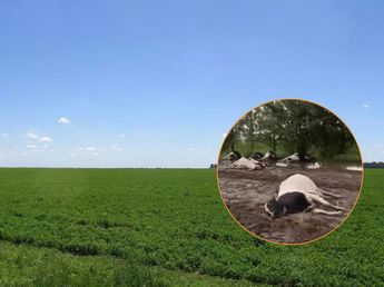 Una centella fulminó a decenas de vacas en Córdoba: el estremecedor video