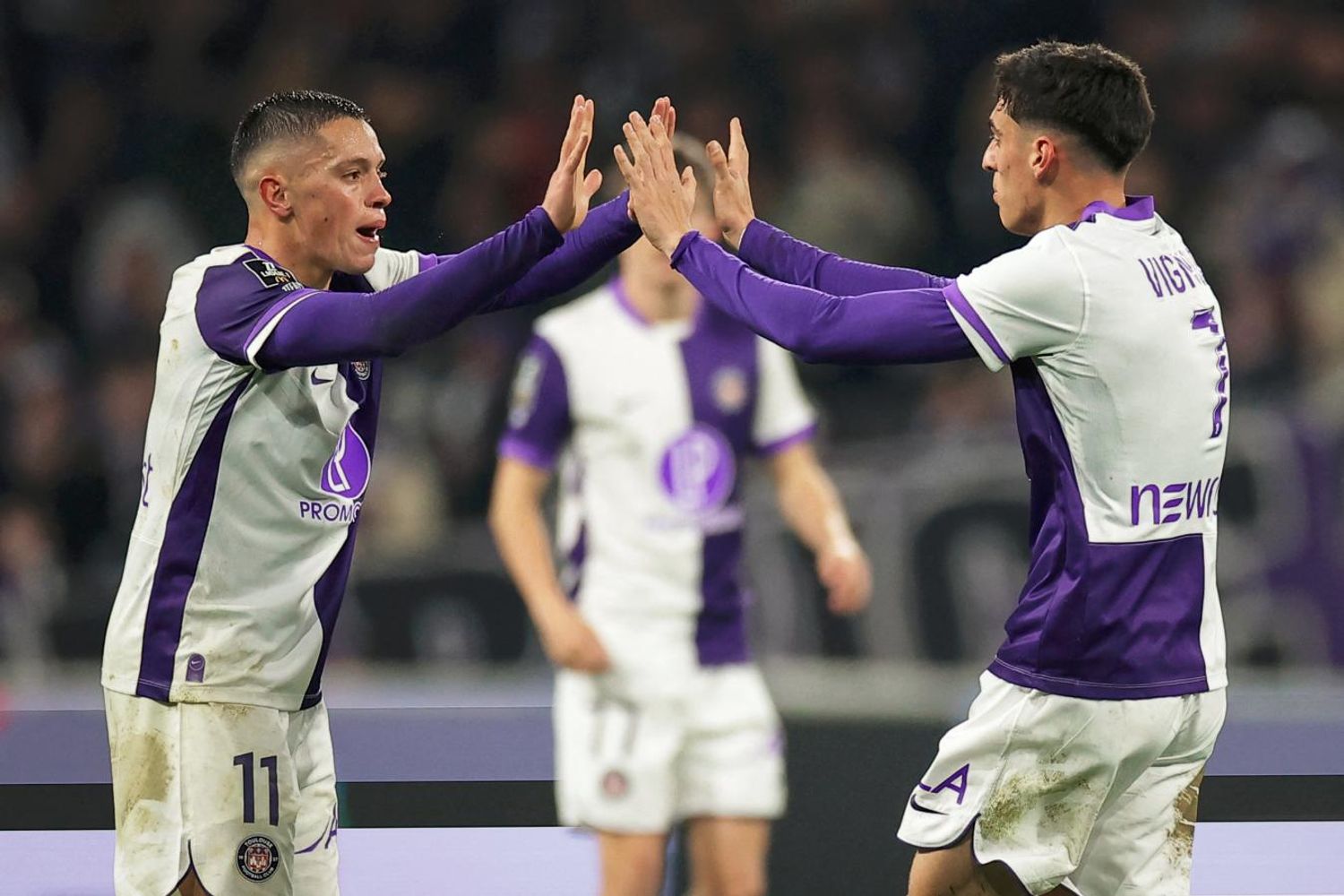 Julián Vignolo convirtió su segundo gol en Francia en el empate agónico del Tolouse