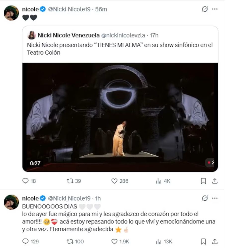 Nicki Nicole en el Teatro Colón