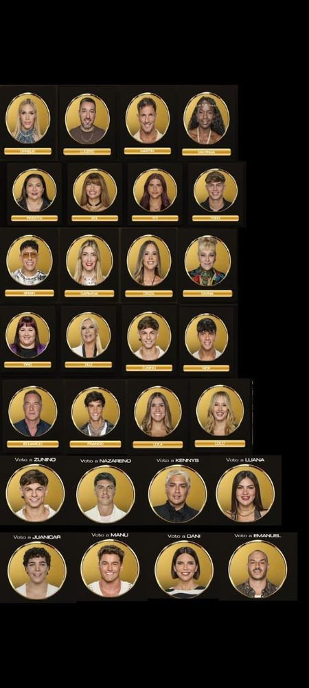 La lista de supuestos participantes