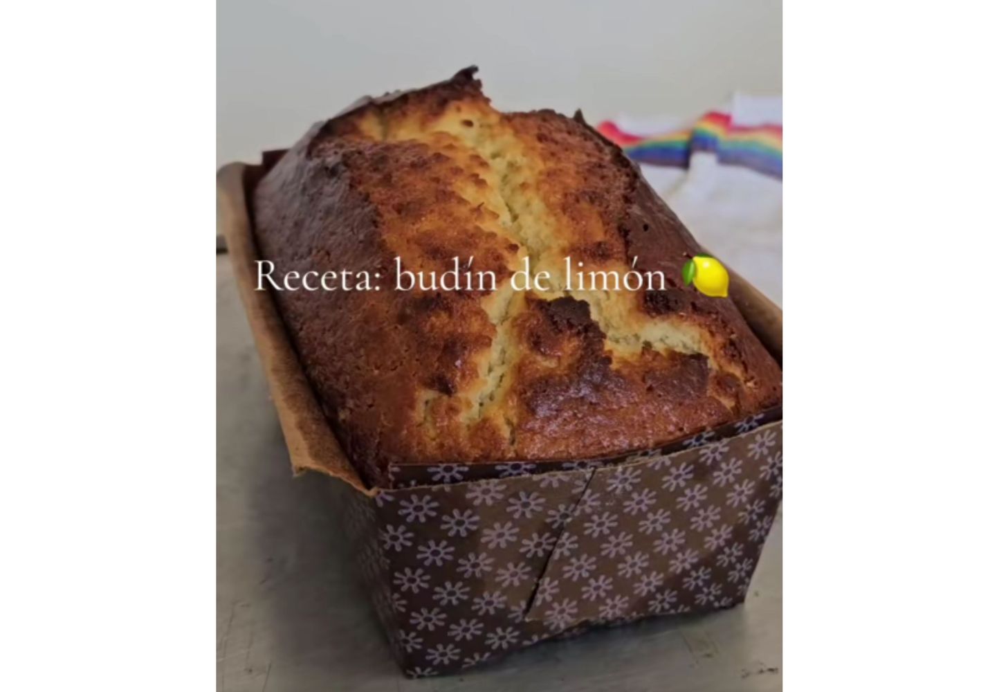 Así queda el budín de limón.