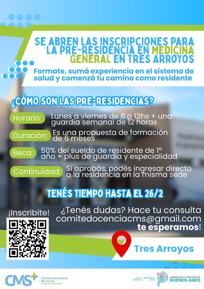Pre residencias tres arroyos