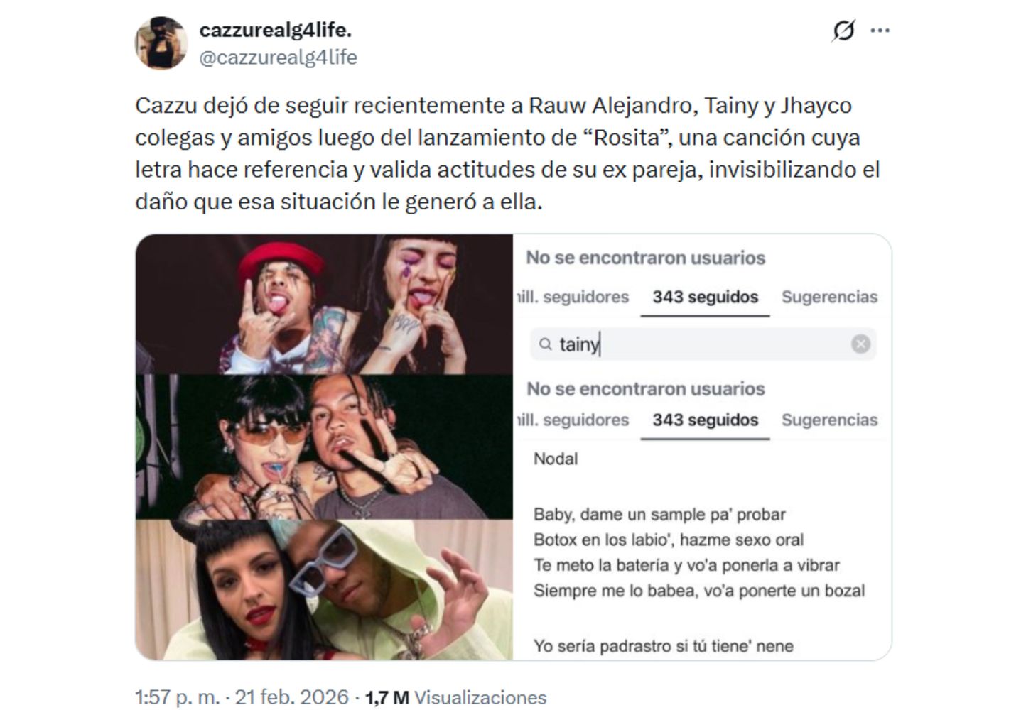 La polémica se viralizó rápidamente en las redes sociales.
