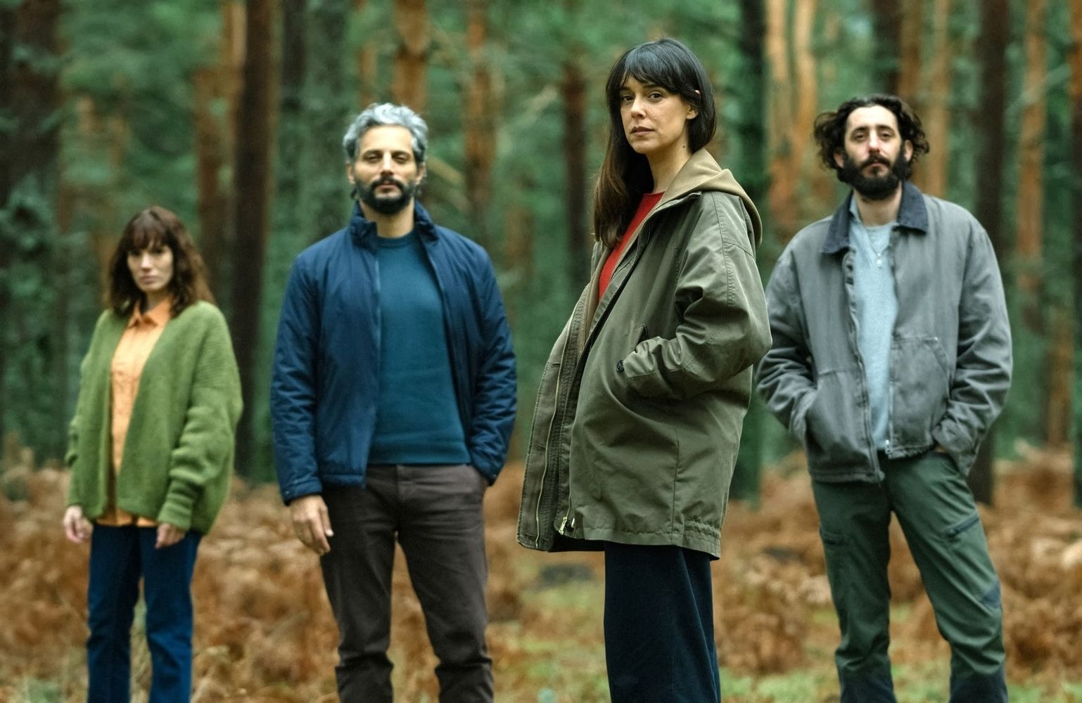 Elenco principal de la nueva película de Netflix.