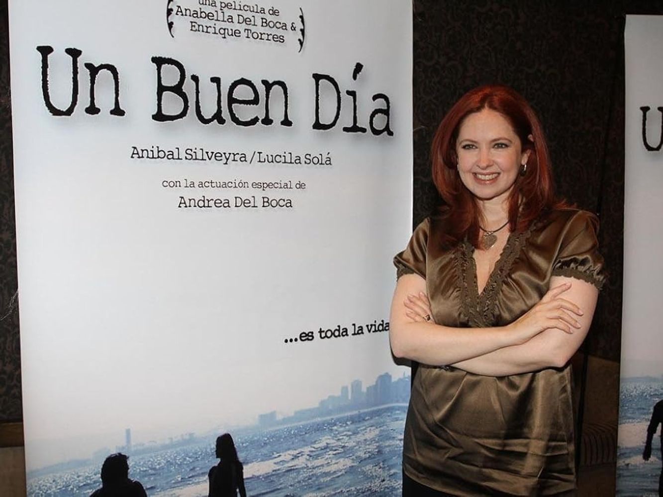 Andrea del Boca durante las promocionales de Un Buen Día.