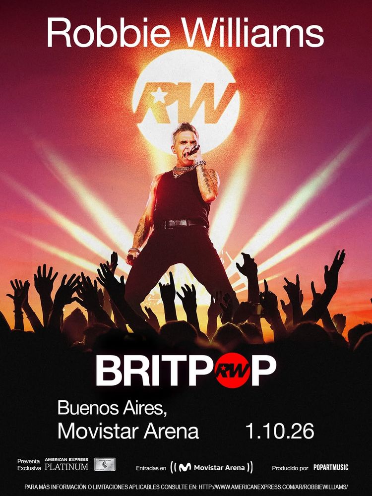 Robbie Williams en Argentina: setlist, horarios, mapa de accesos y cómo llegar al Movistar Arena