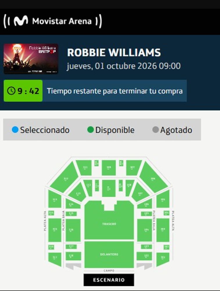 Robbie Williams en Argentina 2026: precios de entradas para el Movistar Arena y cuándo salen a la venta
