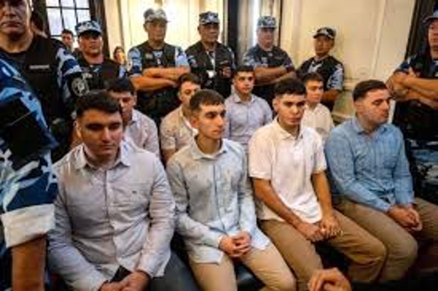 Los rugbiers en el juicio sobre Fernando Báez Sosa.