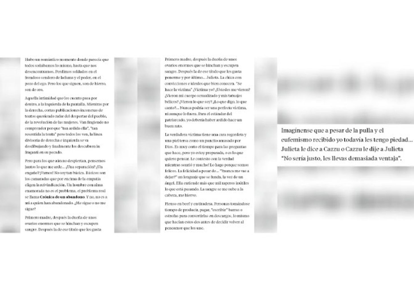 Cazzu lanzó una tiradera sin filtro contra Rauw Alejandro y Christian Nodal: "Camaradería entre varones"