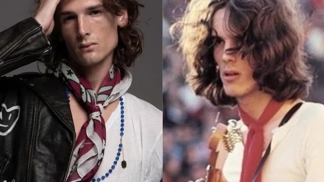 Ángelo Spinetta, nieto del “Flaco”, impactó con una producción fotográfica que resalta su increíble parecido familiar.