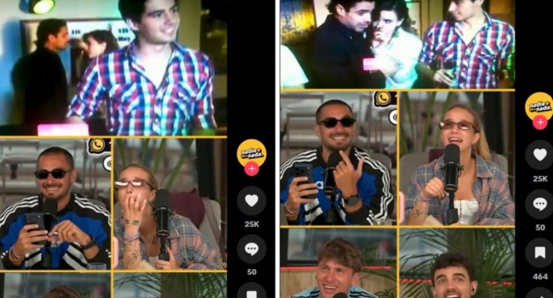 La imagen, guardada durante años, revela el esfuerzo de Occhiato por hacerse un lugar como extra antes de protagonizar su propio programa.
