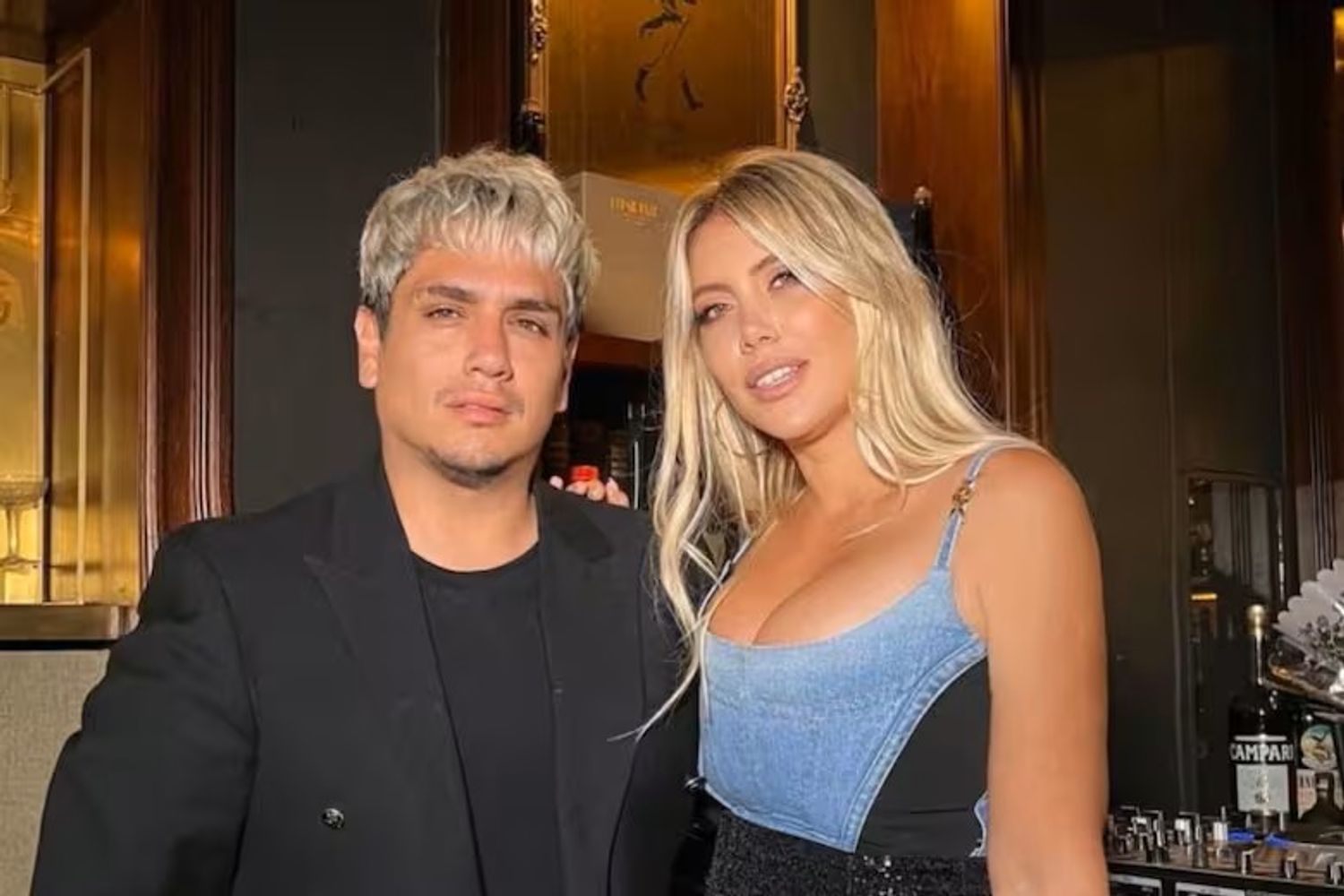 Kennys Palacios y Wanda Nara