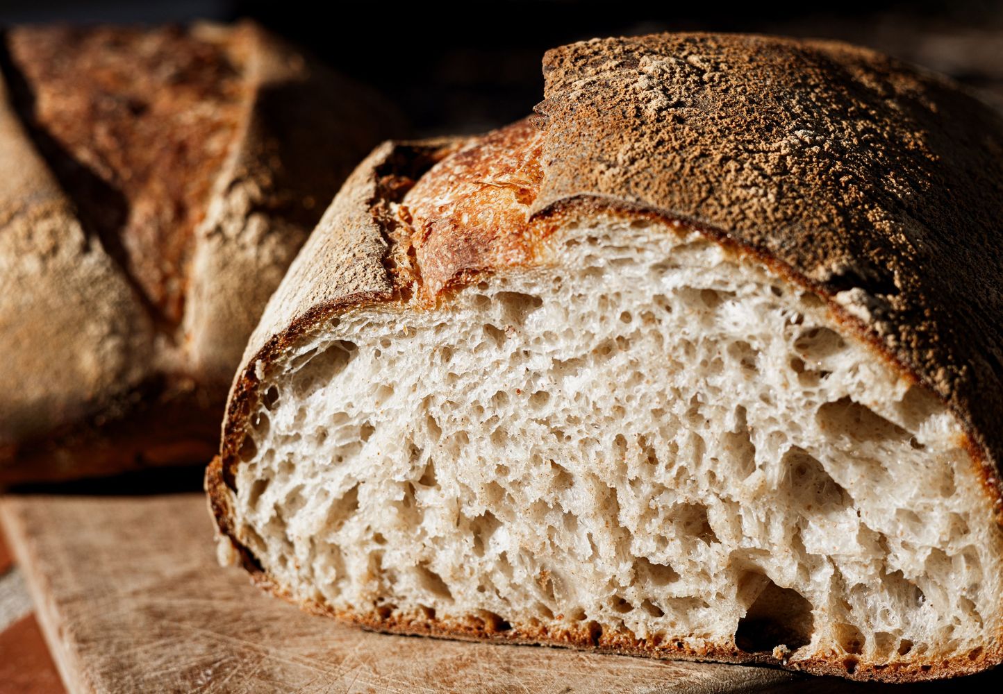 Pan de campo de masa madre.